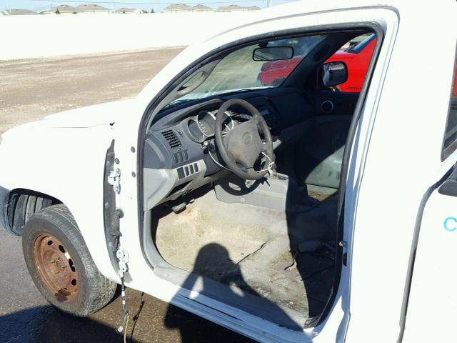 5TENX22N97Z412479 - 2007 TOYOTA TACOMA WHITE photo 9