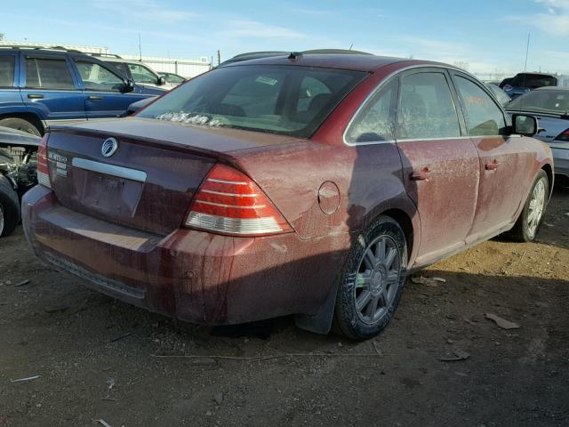 1MEHM42107G608508 - 2007 MERCURY MONTEGO PR MAROON photo 4