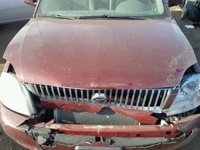1MEHM42107G608508 - 2007 MERCURY MONTEGO PR MAROON photo 7