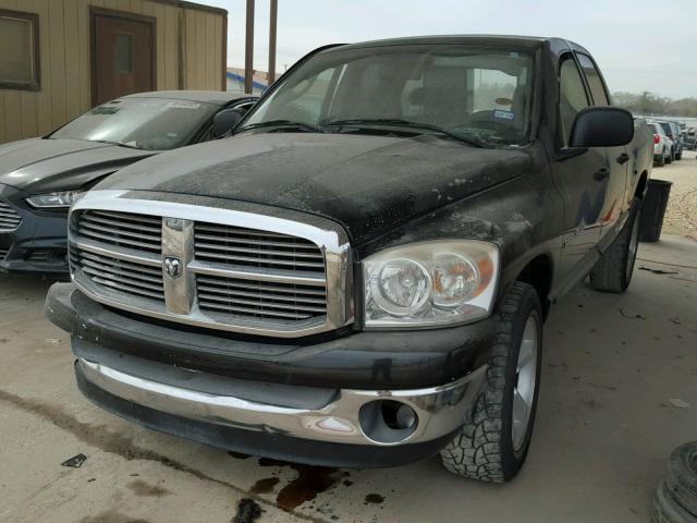 1D7HA18P17S131126 - 2007 DODGE RAM 1500 S BLACK photo 2