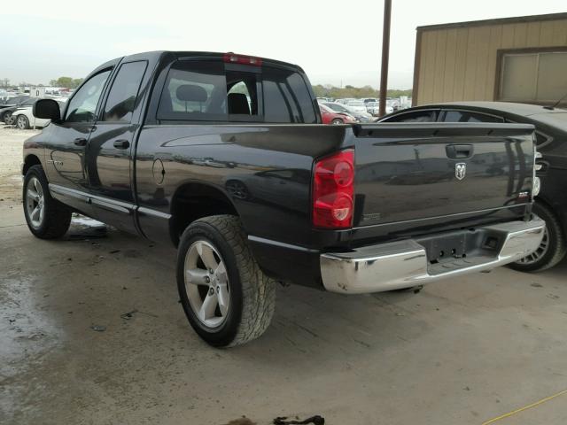 1D7HA18P17S131126 - 2007 DODGE RAM 1500 S BLACK photo 3