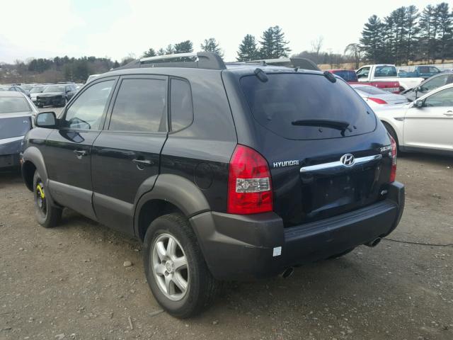 KM8JN72D95U047120 - 2005 HYUNDAI TUCSON GLS BLACK photo 3