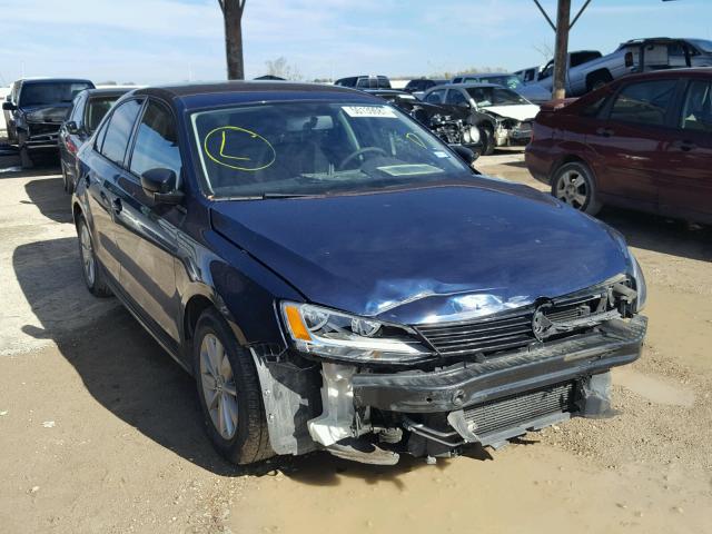 3VW2K7AJ0BM096843 - 2011 VOLKSWAGEN JETTA BASE 蓝色 照片 1