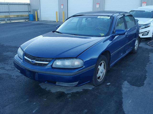 2G1WH52K339366603 - 2003 CHEVROLET IMPALA LS BLUE photo 2