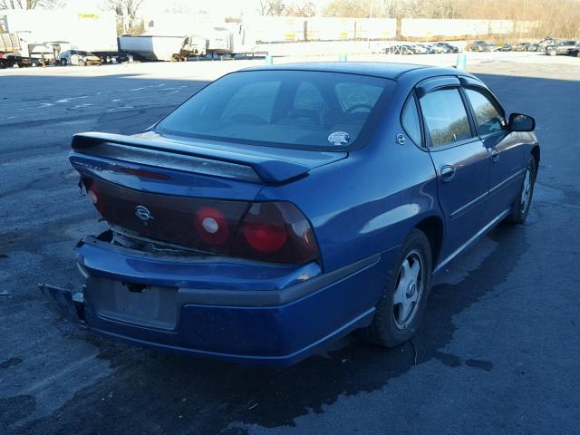 2G1WH52K339366603 - 2003 CHEVROLET IMPALA LS BLUE photo 4