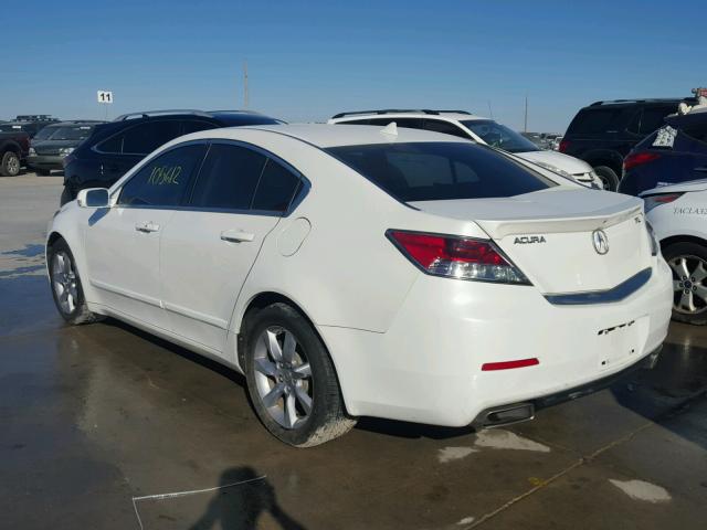 19UUA8F57CA022108 - 2012 ACURA TL WHITE photo 3