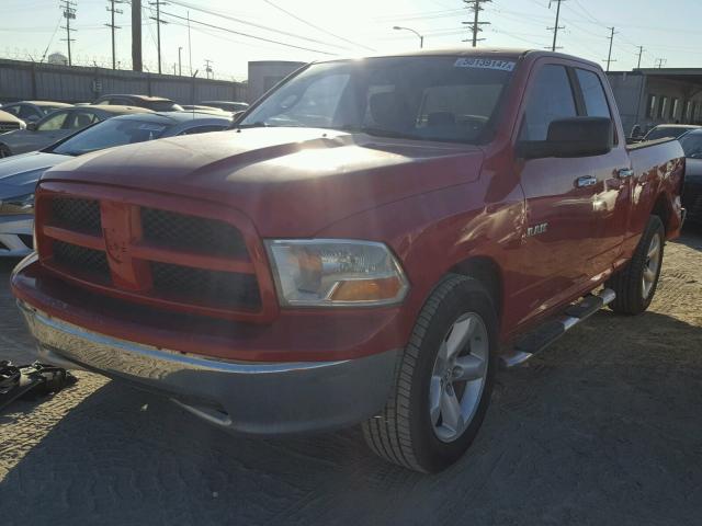 1D7RB1GP7AS134512 - 2010 DODGE RAM 1500 RED photo 2