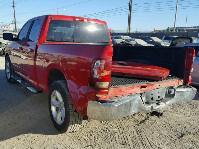 1D7RB1GP7AS134512 - 2010 DODGE RAM 1500 RED photo 3