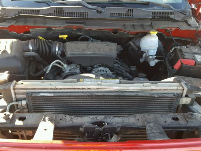 1D7RB1GP7AS134512 - 2010 DODGE RAM 1500 RED photo 7