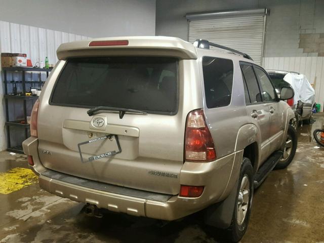 JTEBU14R050056129 - 2005 TOYOTA 4RUNNER SR BEIGE photo 4