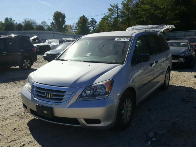 5FNRL3H22AB112033 - 2010 HONDA ODYSSEY LX SILVER photo 2