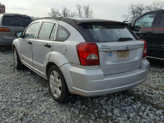 1B3HB48B57D555492 - 2007 DODGE CALIBER SX SILVER photo 3