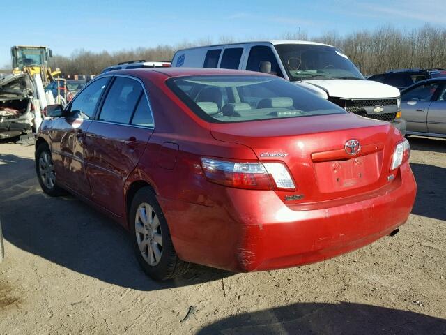 4T1BB46K47U014789 - 2007 TOYOTA CAMRY NEW RED photo 3