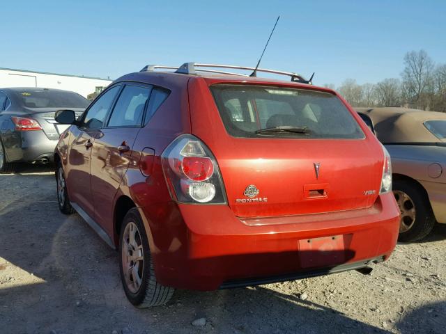 5Y2SP67039Z453793 - 2009 PONTIAC VIBE RED photo 3