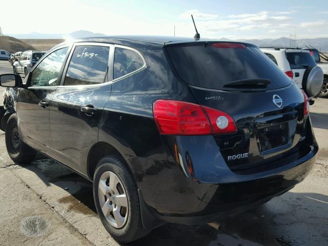 JN8AS58V09W446286 - 2009 NISSAN ROGUE S BLACK photo 3