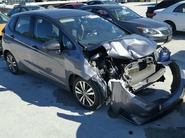 3HGGK5H89FM713633 - 2015 HONDA FIT EX GRAY photo 1