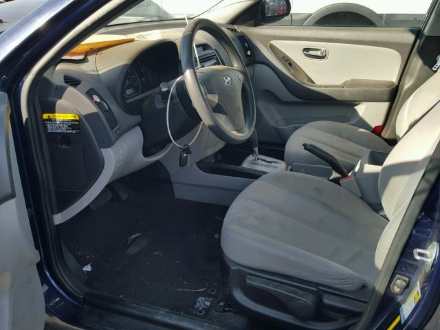 KMHDU4AD6AU059378 - 2010 HYUNDAI ELANTRA BL BLUE photo 5