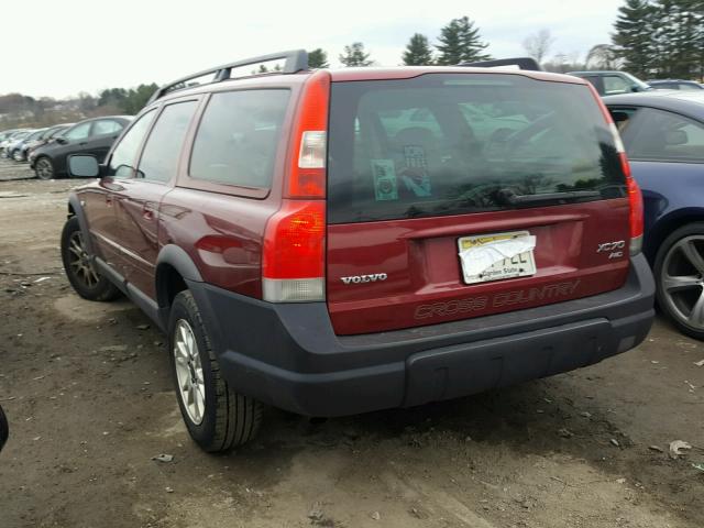 YV1SZ59H441165175 - 2004 VOLVO XC70 RED photo 3