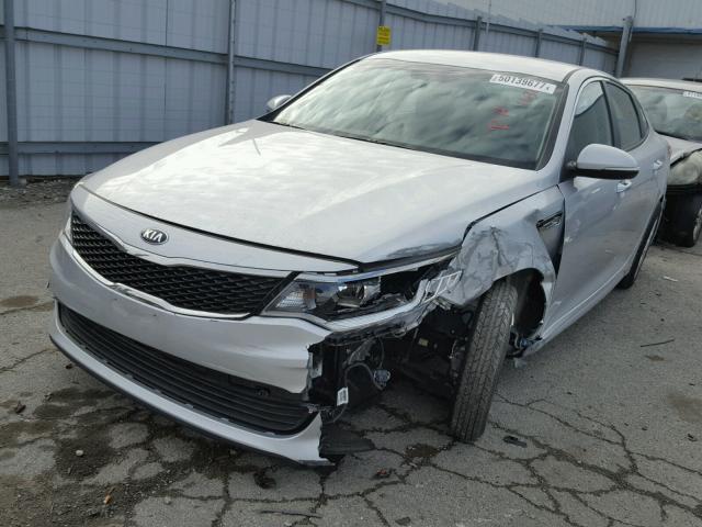 5XXGT4L34GG073416 - 2016 KIA OPTIMA LX SILVER photo 2