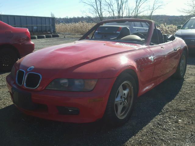 4USCH7325VLB78422 - 1997 BMW Z3 1.9 RED photo 2