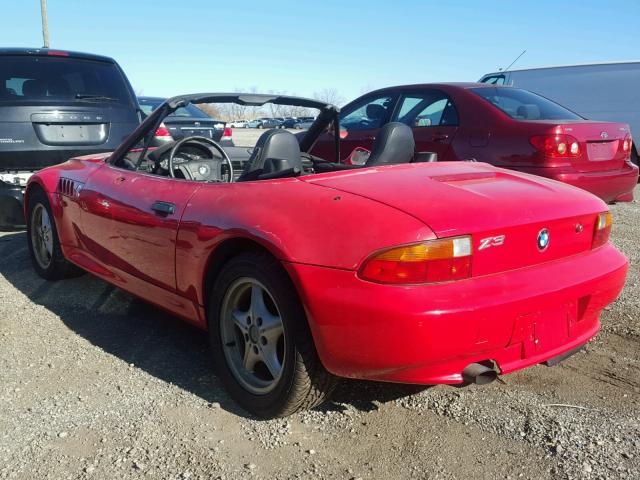 4USCH7325VLB78422 - 1997 BMW Z3 1.9 RED photo 3