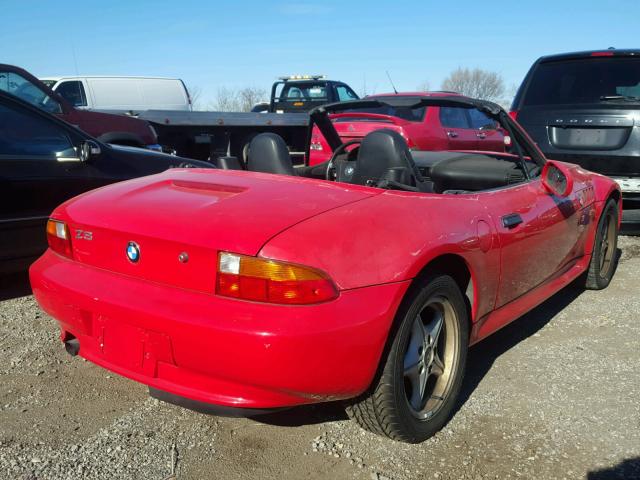 4USCH7325VLB78422 - 1997 BMW Z3 1.9 RED photo 4