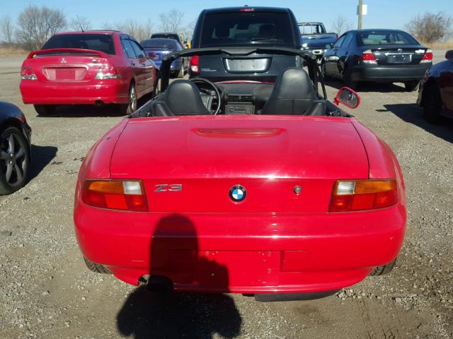 4USCH7325VLB78422 - 1997 BMW Z3 1.9 RED photo 9