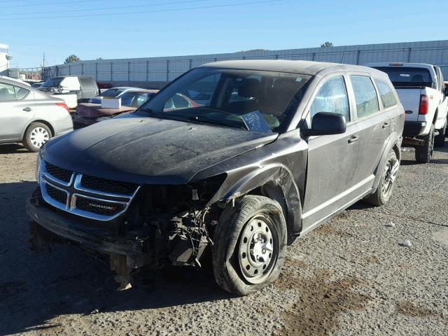 3C4PDCAB2ET301335 - 2014 DODGE JOURNEY SE CHARCOAL photo 2