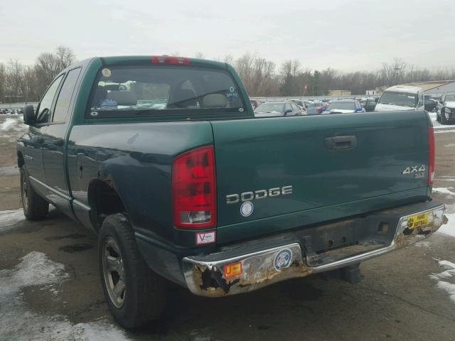 1D7HU18D54J117244 - 2004 DODGE RAM 1500 S GREEN photo 3