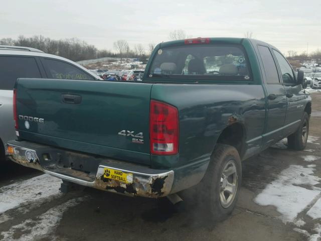 1D7HU18D54J117244 - 2004 DODGE RAM 1500 S GREEN photo 4