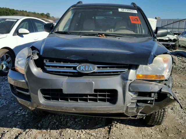 KNDJF724677430919 - 2007 KIA SPORTAGE L BLACK photo 9