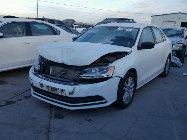 3VW1K7AJ8FM246943 - 2015 VOLKSWAGEN JETTA BASE 白色 照片 2