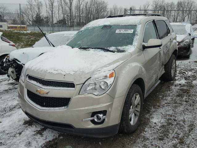 2GNFLFEK5F6263641 - 2015 CHEVROLET EQUINOX LT BEIGE photo 2