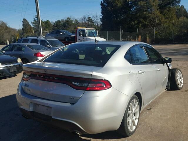 1C3CDFBA4DD303232 - 2013 DODGE DART SXT SILVER photo 4