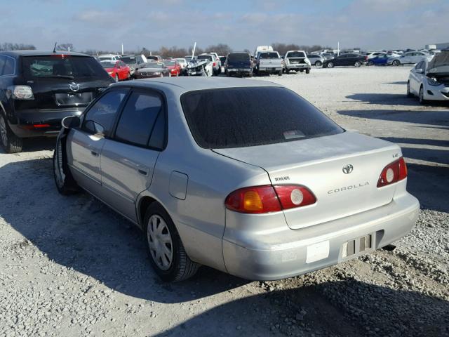 1NXBR12E91Z476041 - 2001 TOYOTA COROLLA CE SILVER photo 3