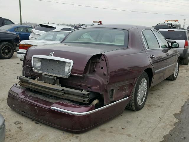 1LNHM83V56Y640658 - 2006 LINCOLN TOWN CAR D MAROON photo 4