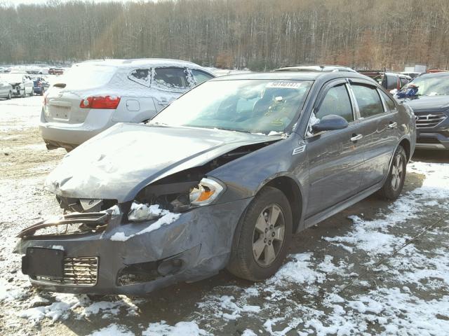 2G1WB5ENXA1237891 - 2010 CHEVROLET IMPALA LT GRAY photo 2