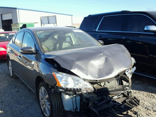 3N1AB7APXFY225014 - 2015 NISSAN SENTRA S GRAY photo 1