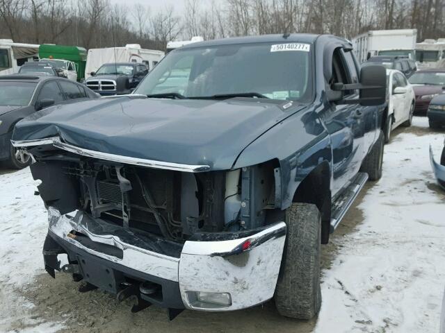 1GCHK59K79E103981 - 2009 CHEVROLET SILVERADO BLUE photo 2