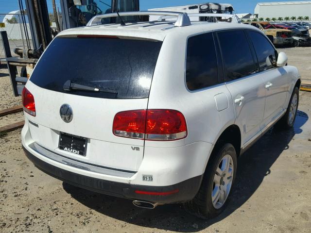 WVGZM77L06D018970 - 2006 VOLKSWAGEN TOUAREG 4. WHITE photo 4