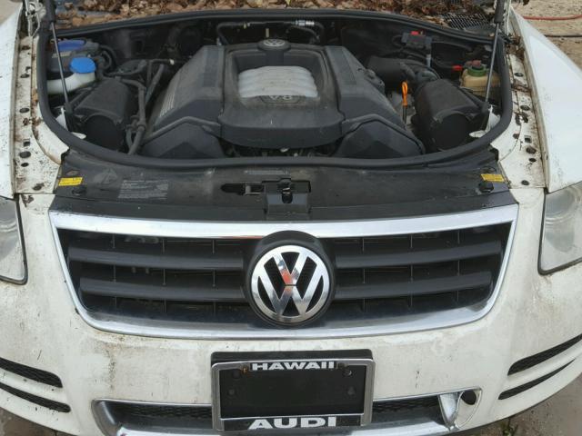 WVGZM77L06D018970 - 2006 VOLKSWAGEN TOUAREG 4. WHITE photo 7
