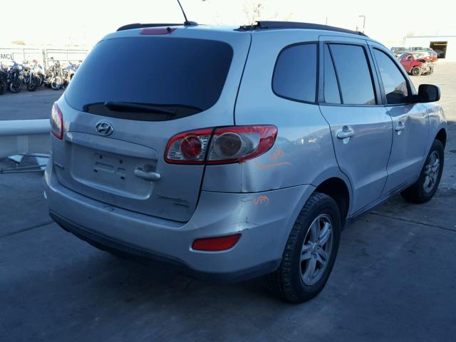 5NMSGDAB8AH333611 - 2010 HYUNDAI SANTA FE G SILVER photo 4