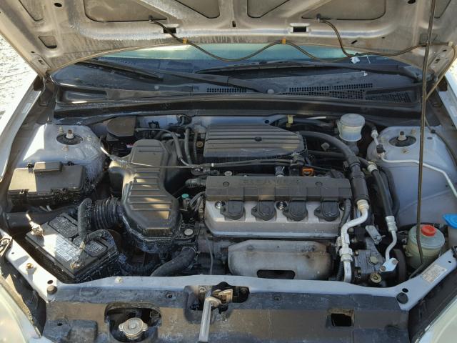 2HGES165X5H570987 - 2005 HONDA CIVIC LX SILVER photo 7