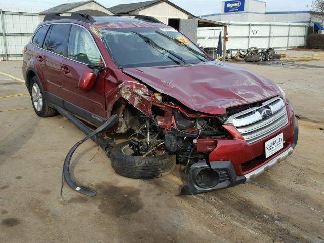 4S4BRCLC0E3296208 - 2014 SUBARU OUTBACK 2. BURGUNDY photo 1