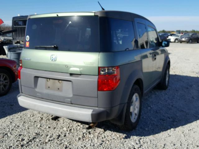 5J6YH18513L016383 - 2003 HONDA ELEMENT EX GREEN photo 4