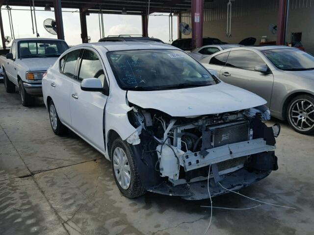 3N1CN7AP6EL832538 - 2014 NISSAN VERSA S WHITE photo 1