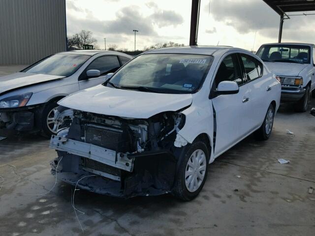 3N1CN7AP6EL832538 - 2014 NISSAN VERSA S WHITE photo 2