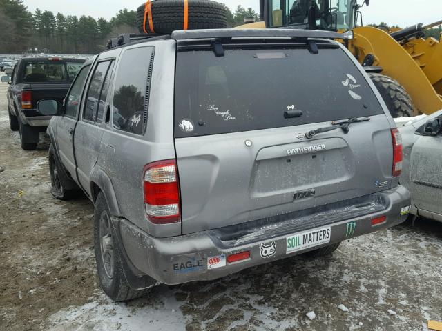 JN8AR07Y6YW444082 - 2000 NISSAN PATHFINDER GRAY photo 3