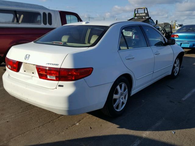 1HGCM66575A043275 - 2005 HONDA ACCORD EX WHITE photo 4