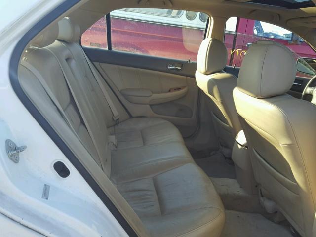 1HGCM66575A043275 - 2005 HONDA ACCORD EX WHITE photo 6